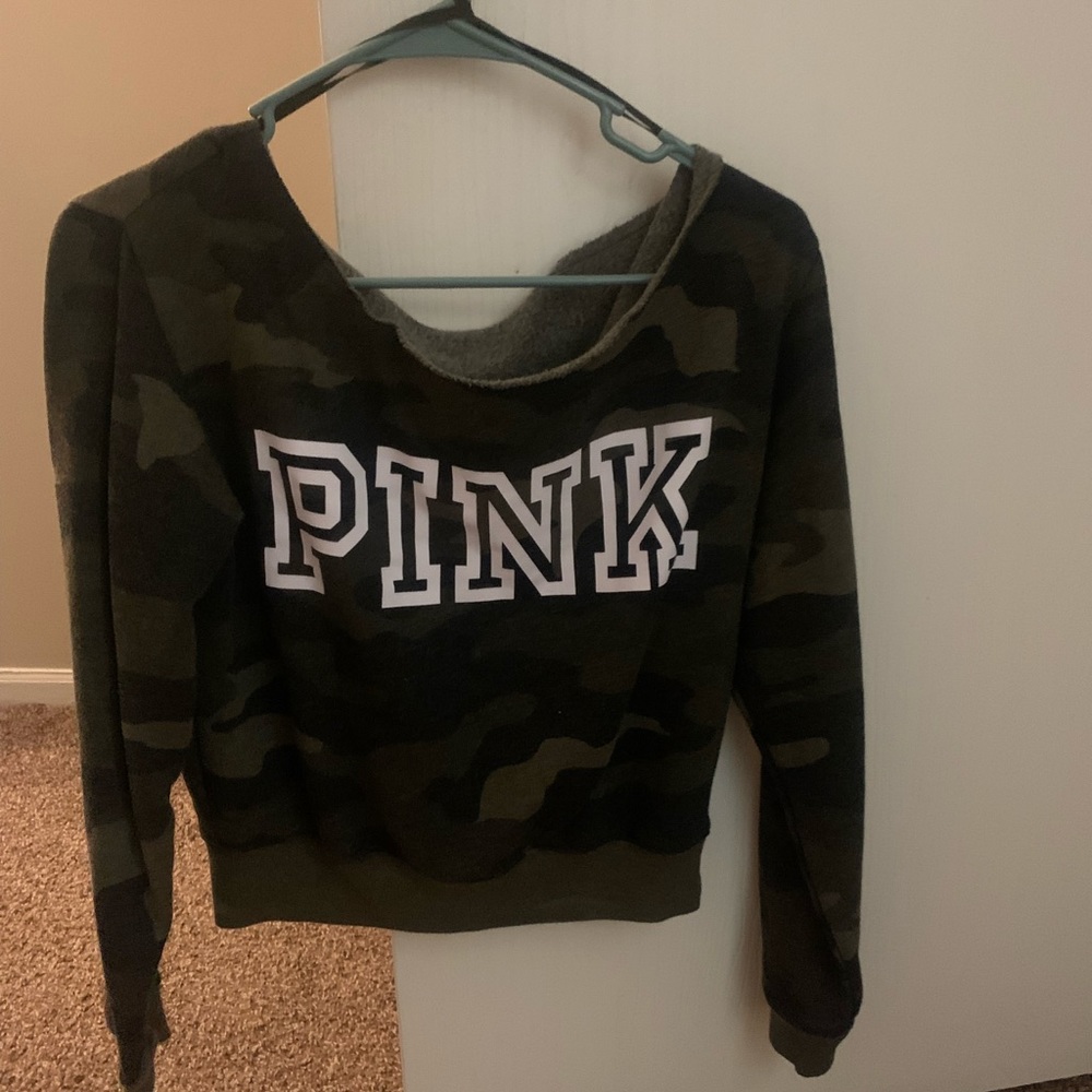 camo PINK sweater